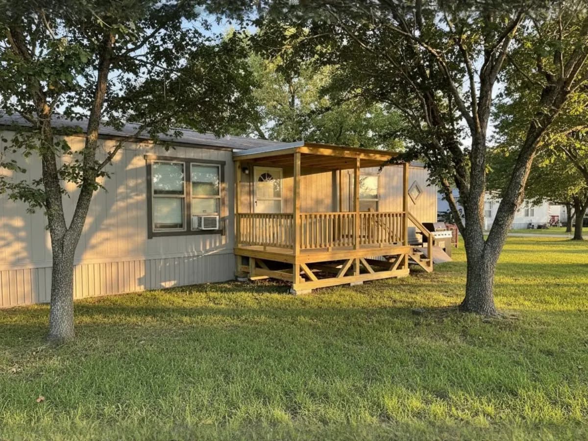 Custom deck built by North Texas Shed & Steel