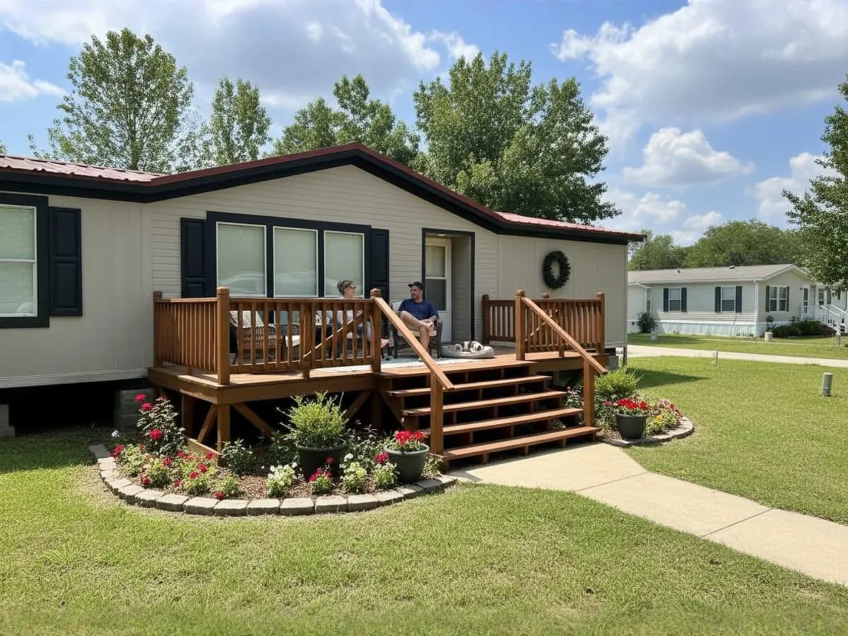 Custom deck built by North Texas Shed & Steel