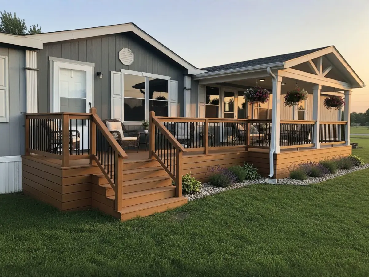 Custom deck built by North Texas Shed & Steel