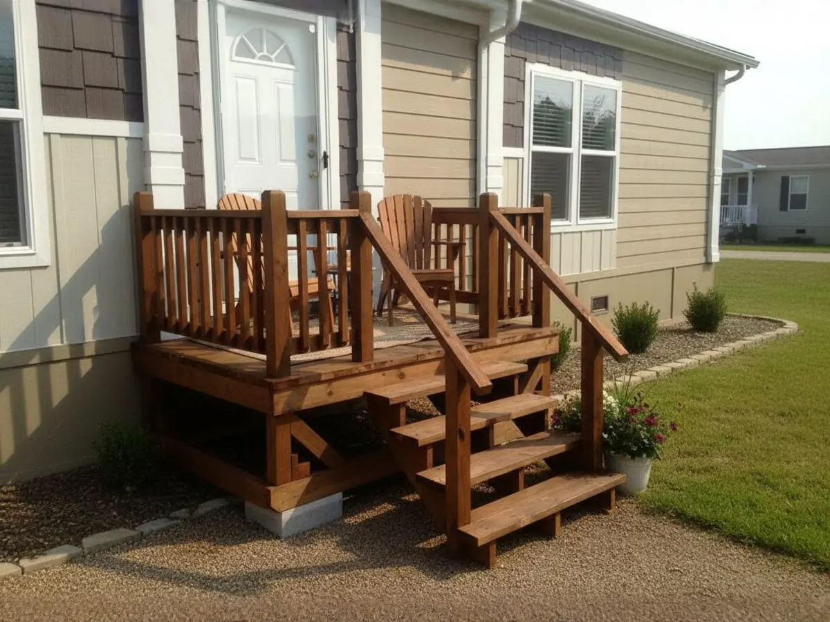 Custom deck built by North Texas Shed & Steel
