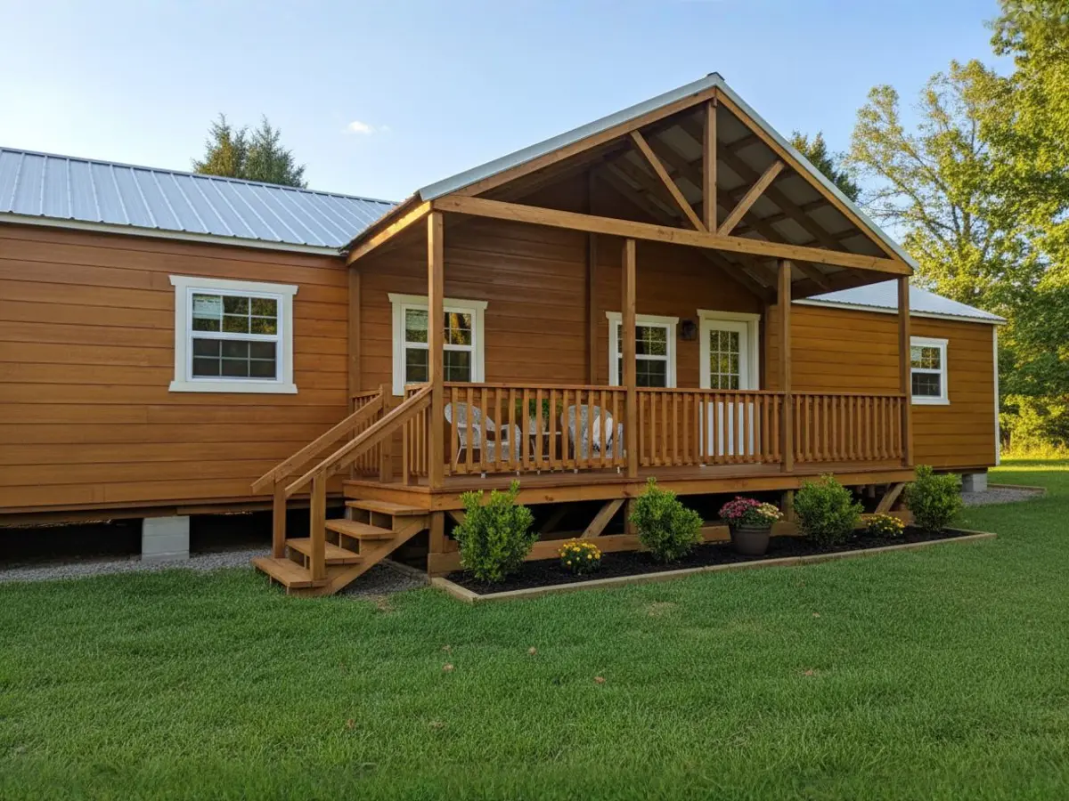 Custom deck built by North Texas Shed & Steel