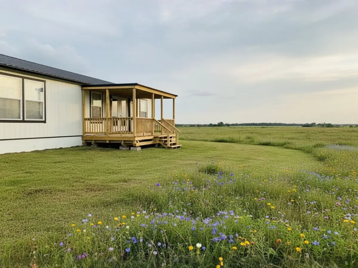 Custom deck built by North Texas Shed & Steel