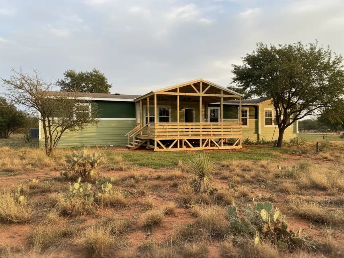 Custom deck built by North Texas Shed & Steel
