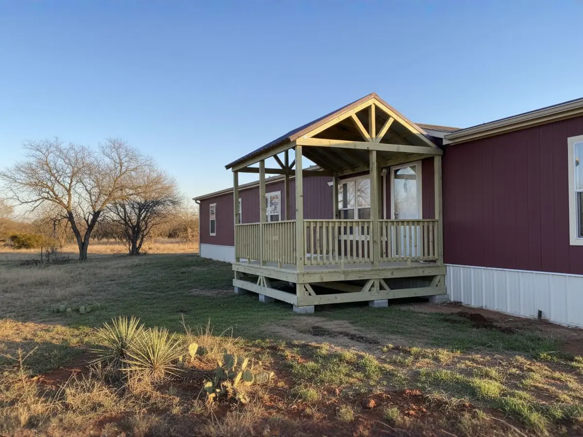 Custom deck built by North Texas Shed & Steel