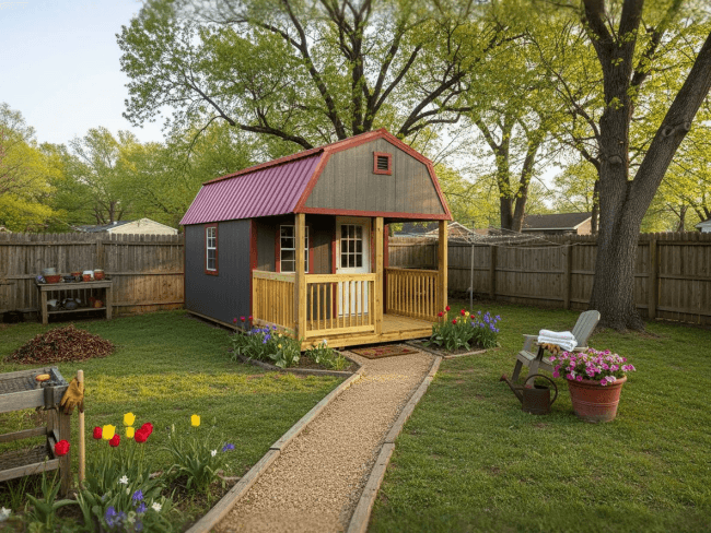 10x24 Lofted cabin 2