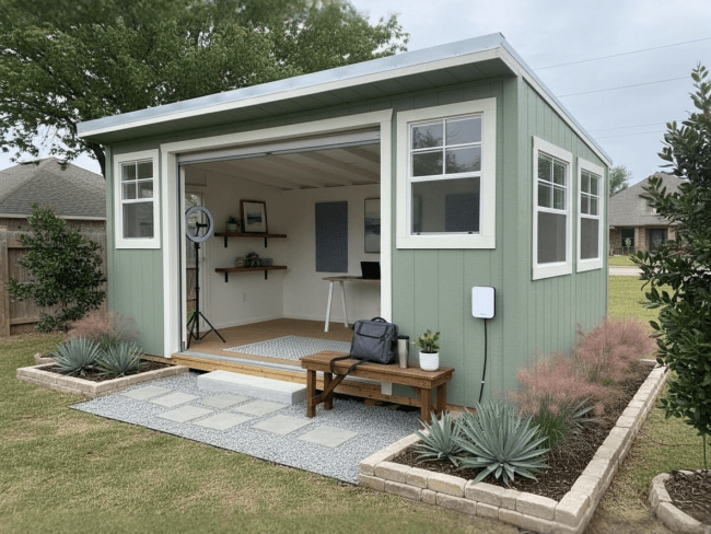 10x16 Backyard Office 2