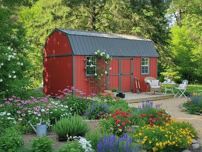 10x20 Side Lofted Barn 4