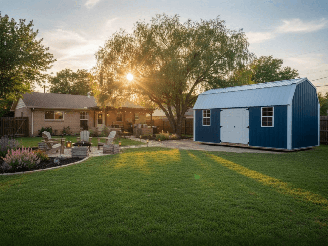 10x20 Side Lofted Barn Metal