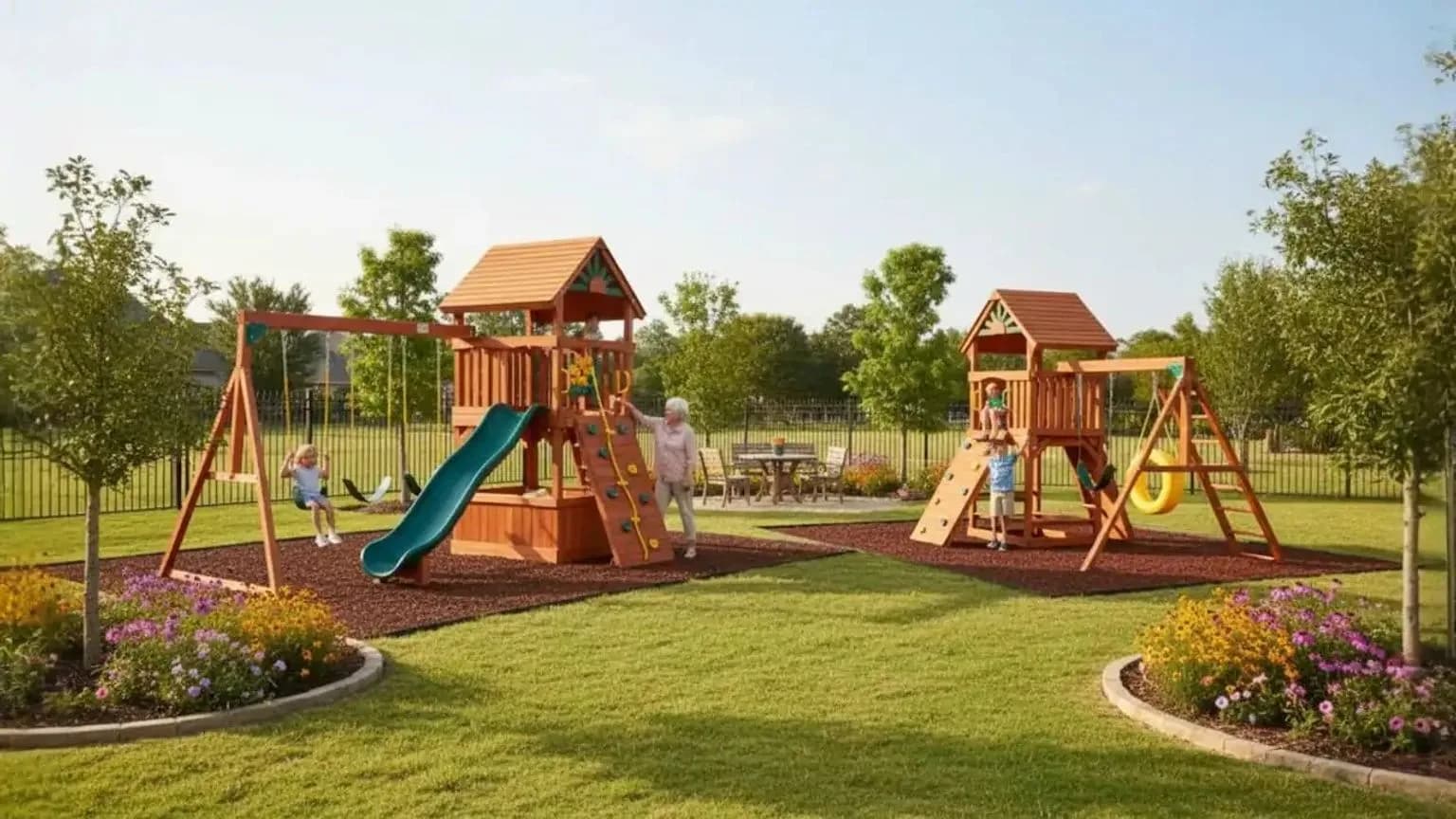 Backyard playset from North Texas Shed & Steel