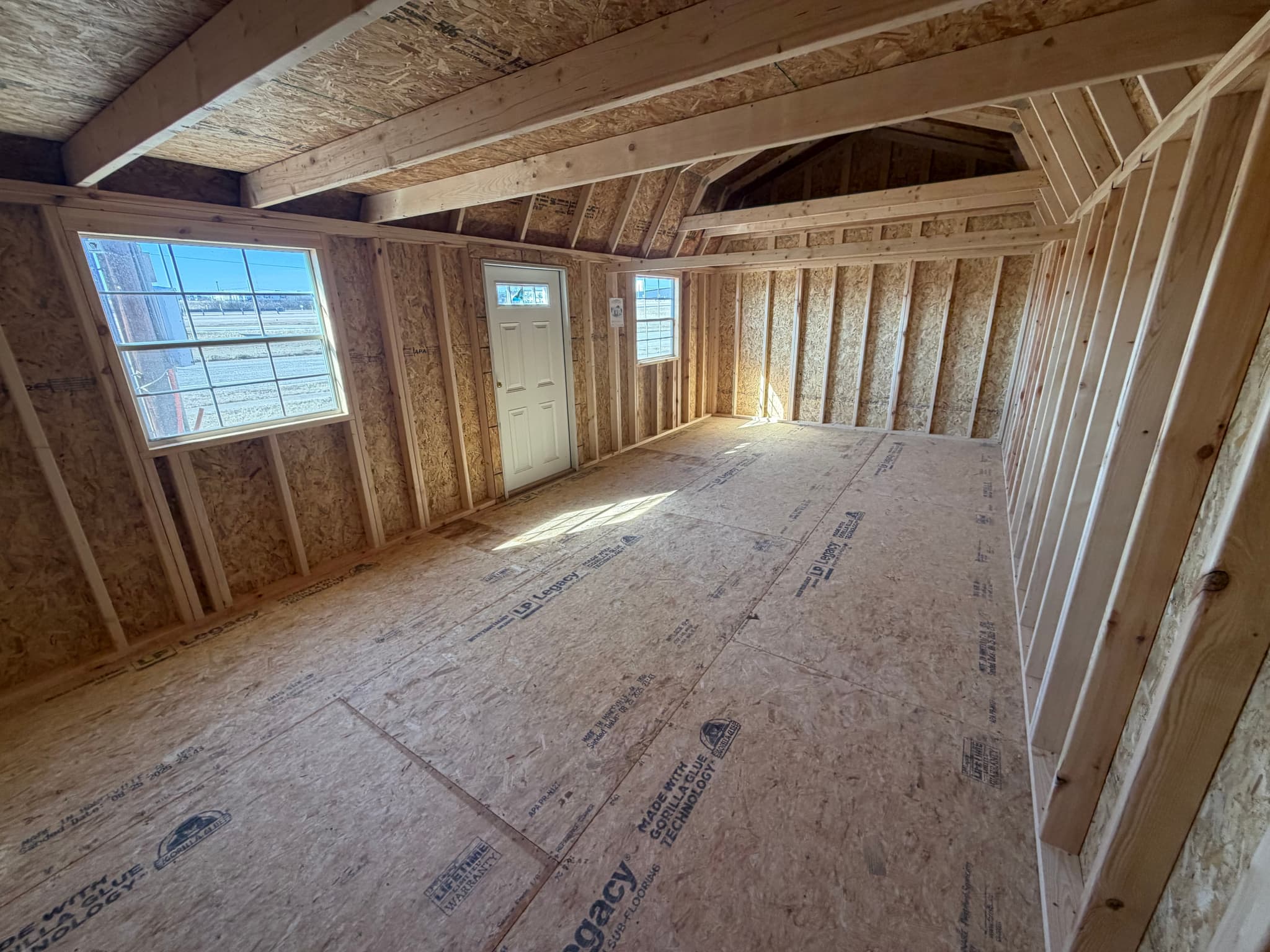 12x24 Lofted Barn Garage - Rollup Door Removed - photo 3