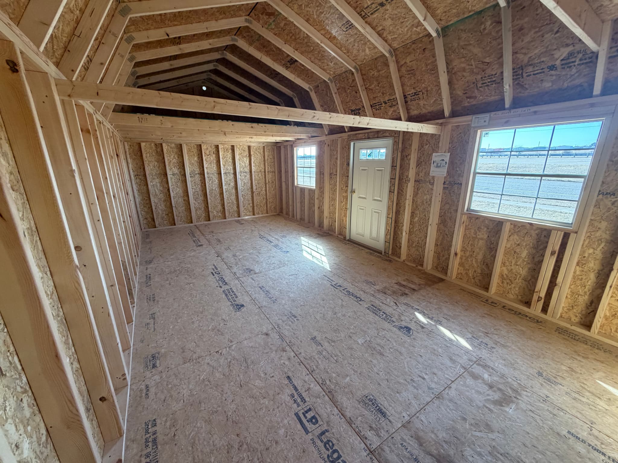 12x24 Lofted Barn Garage - Rollup Door Removed - photo 4