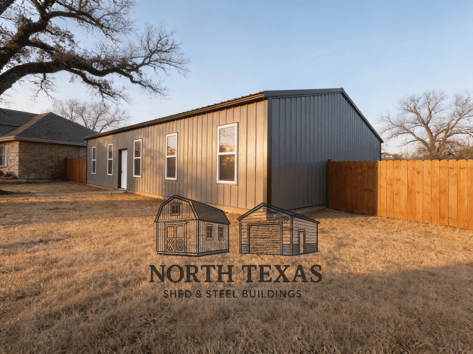 24x40x10 All Vertical Barndominium