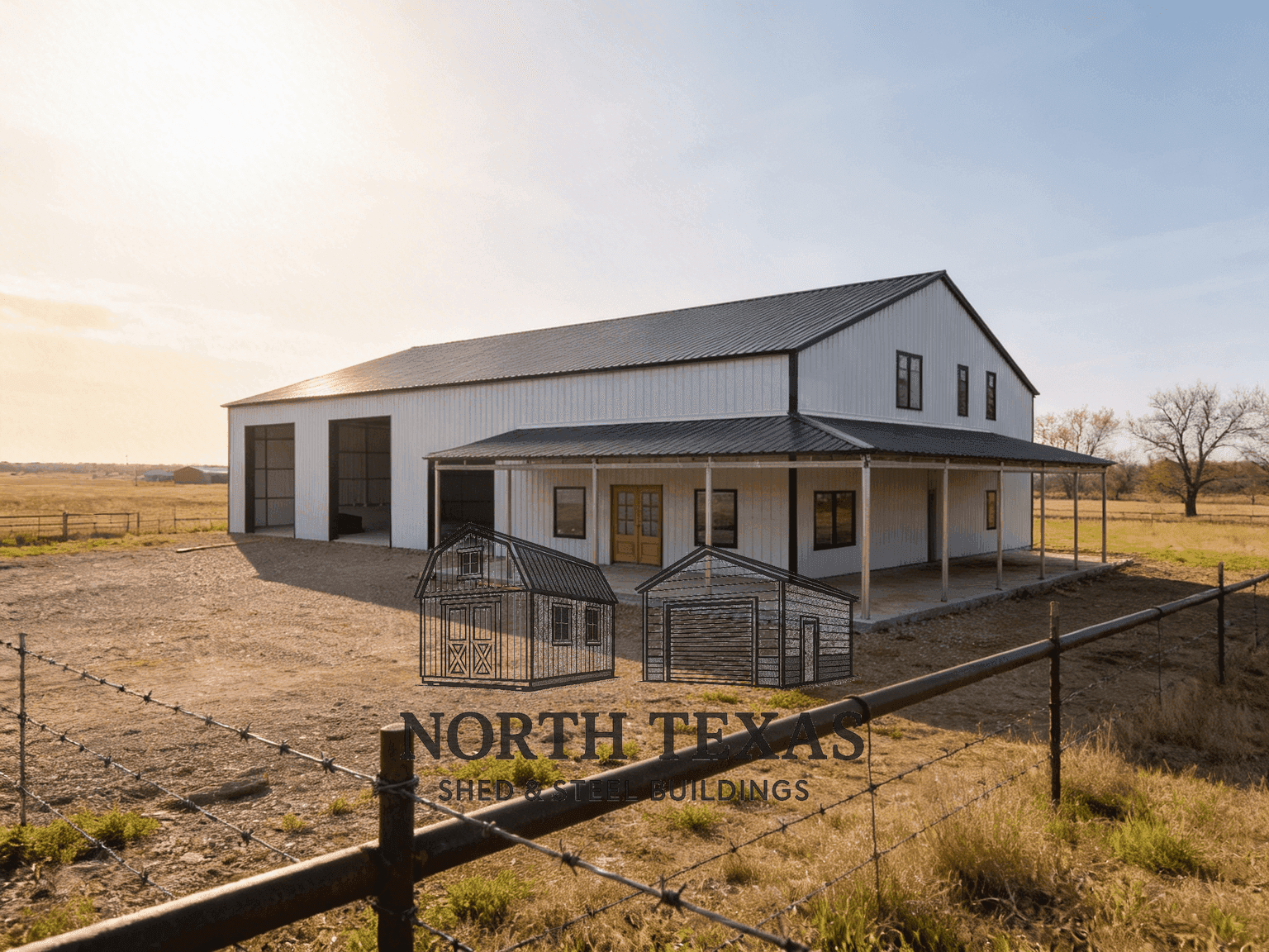 40x80x14 with Wraparound Porch