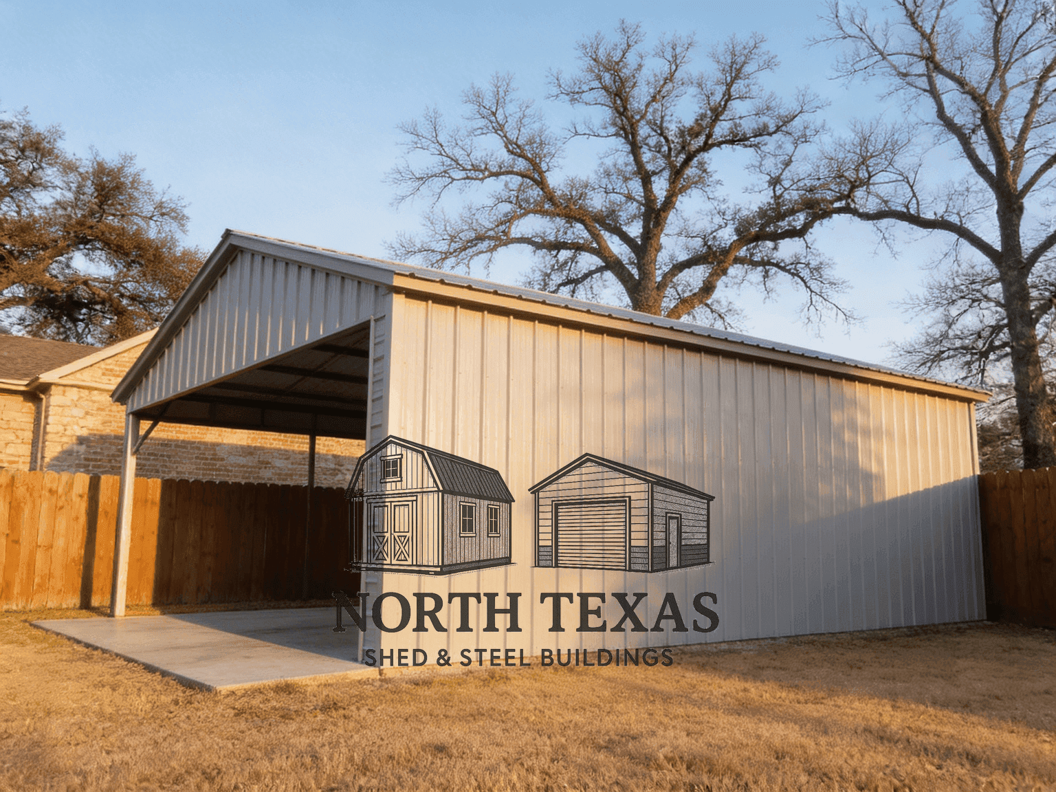 30x30 All Vertical Steel Barn