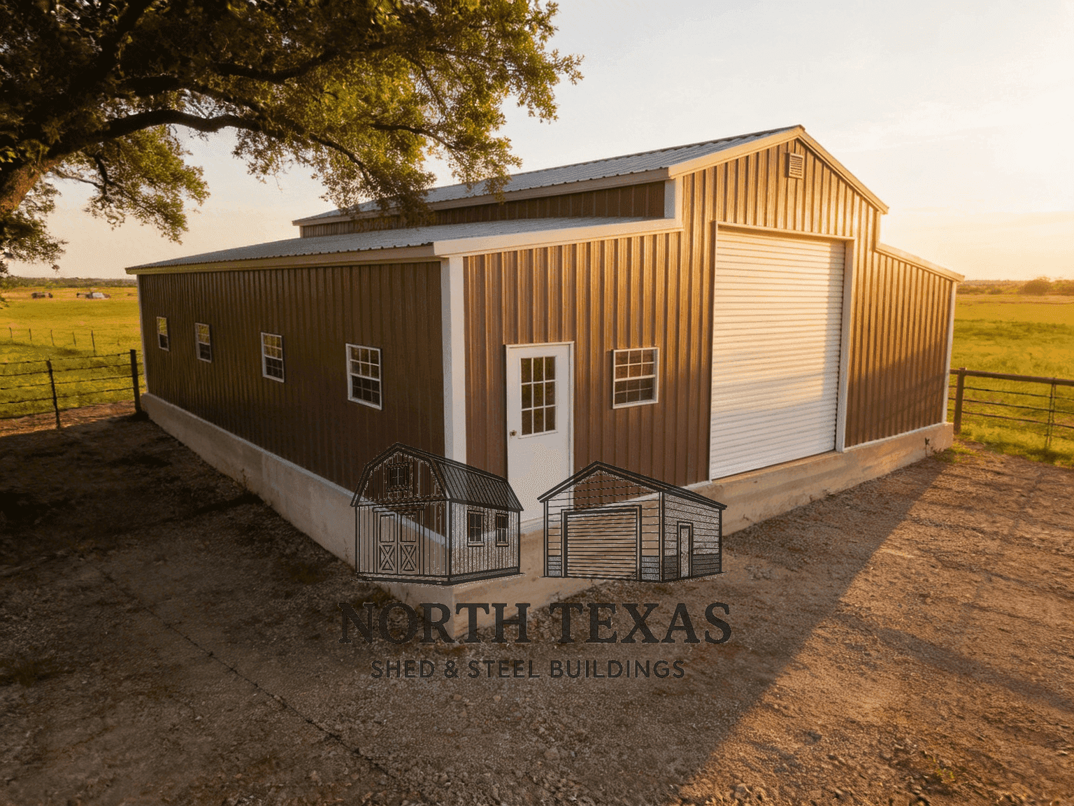 42x40x13 All Vertical Texas Barn