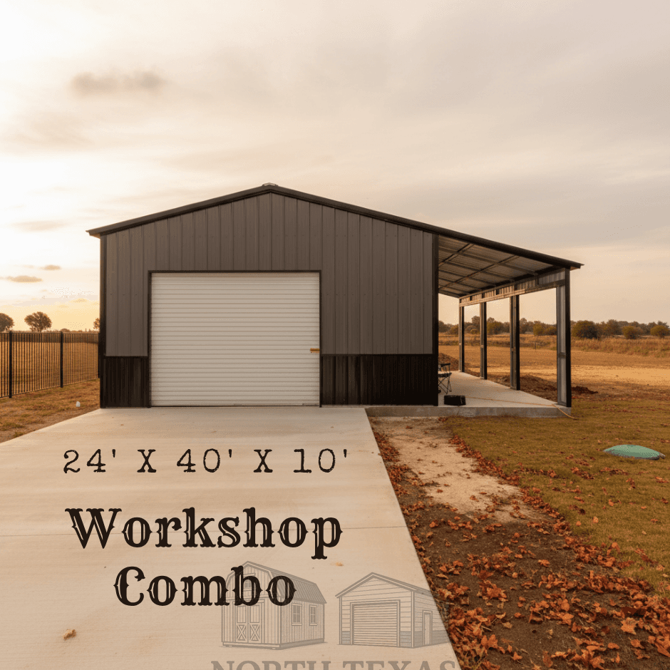24x40x10 Workshop Combo Building