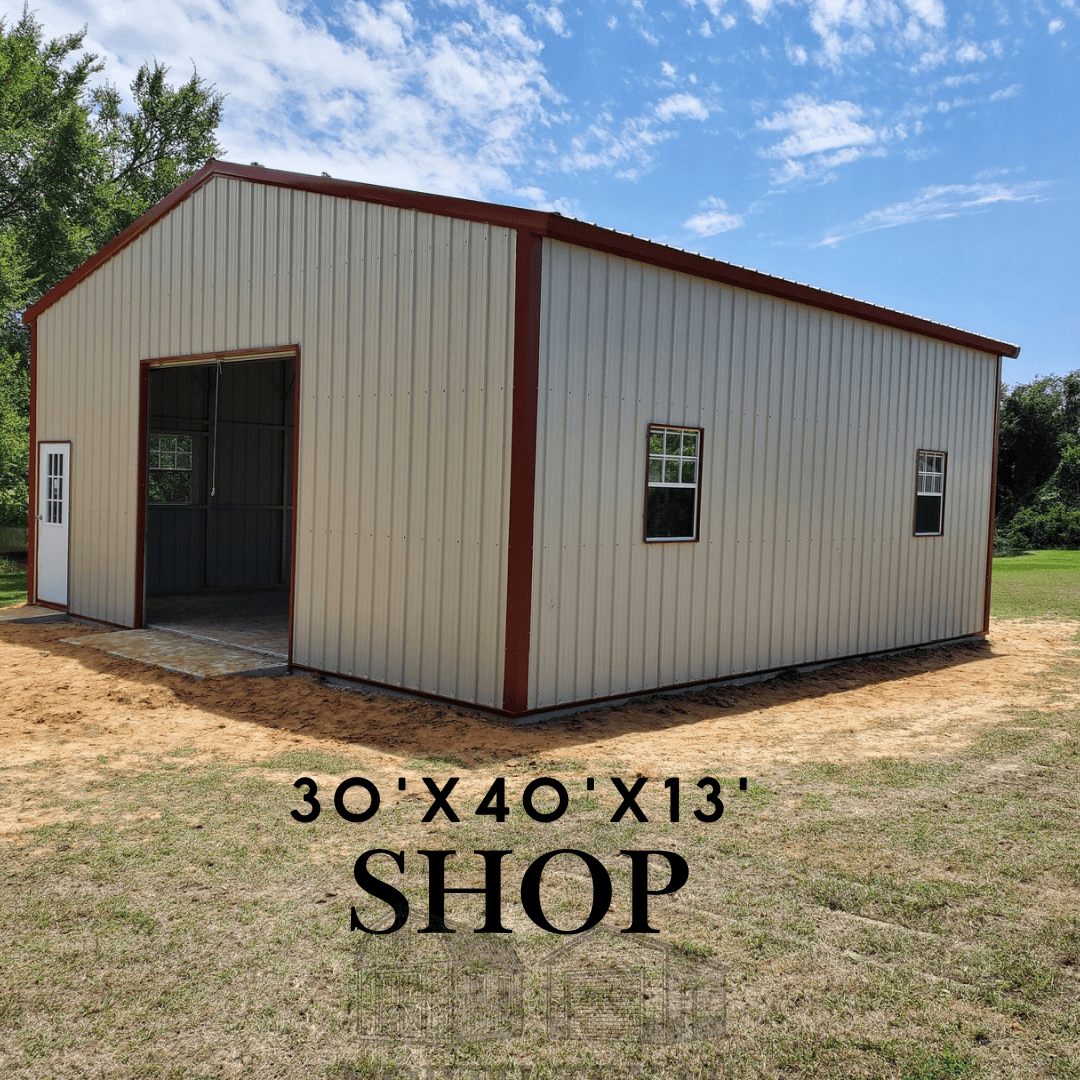 30x40x13 Steel Shop Building