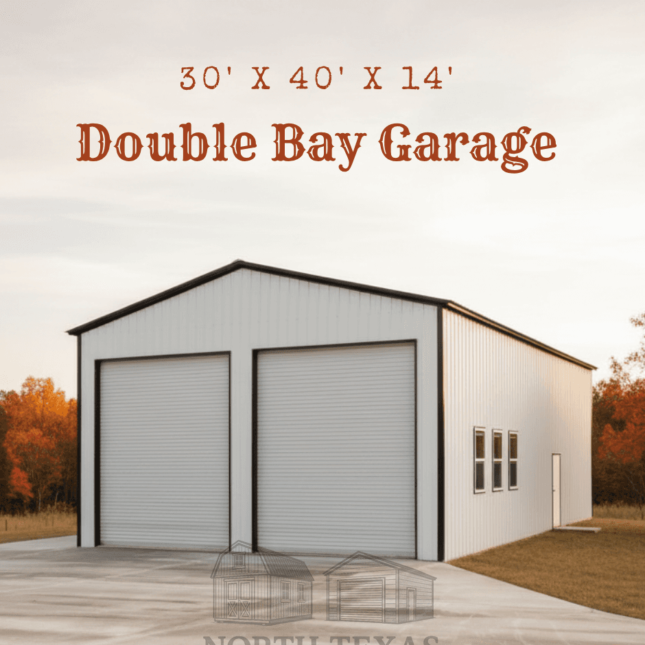 30x40x14 Double Bay Garage