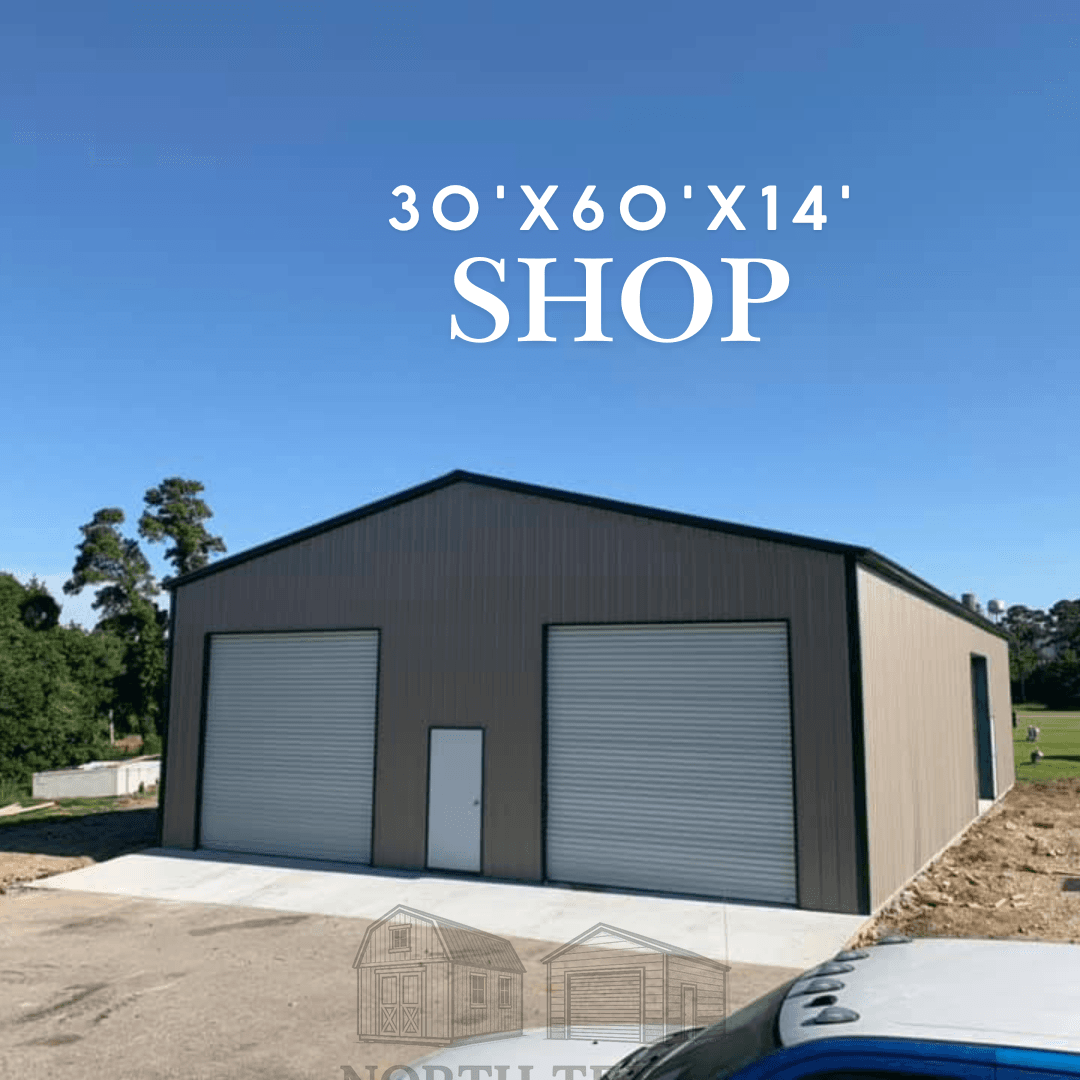 30x60x14 Steel Shop Building