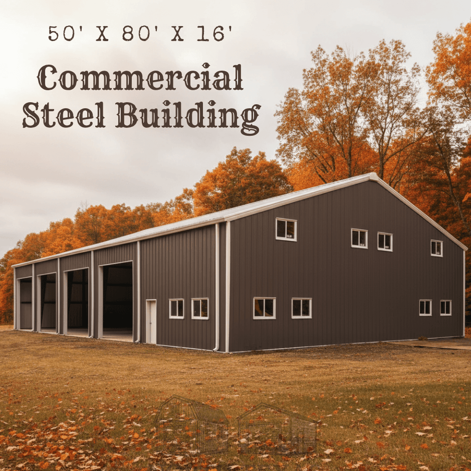 50x80x16 Commercial Steel Building