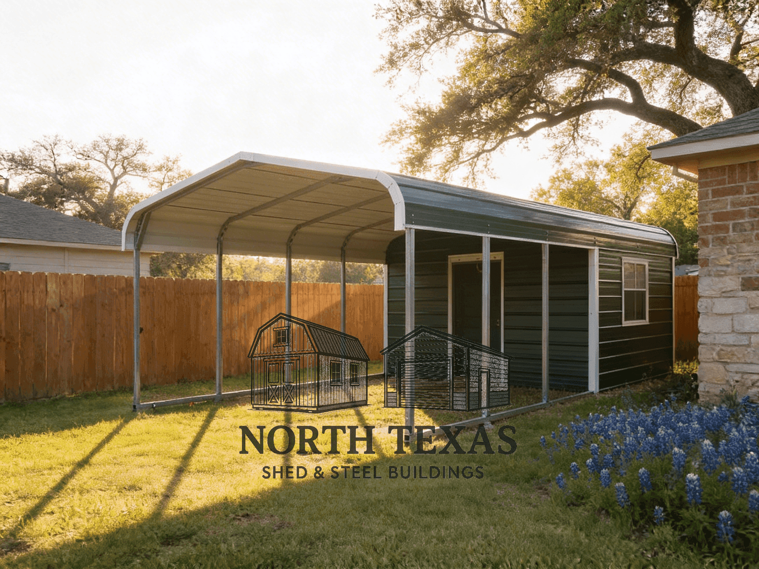 Green and Tan Combo with Windows