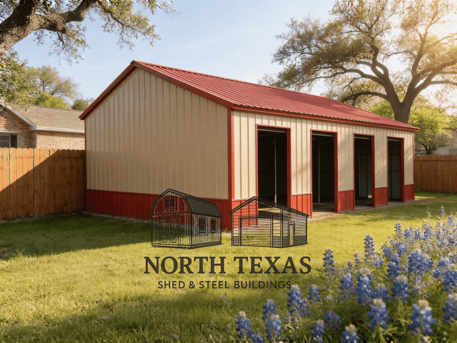 24x40x11 Commercial with Lean-To