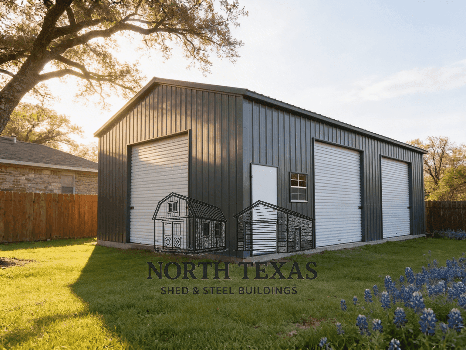 30x45x12 All Vertical Commercial Garage