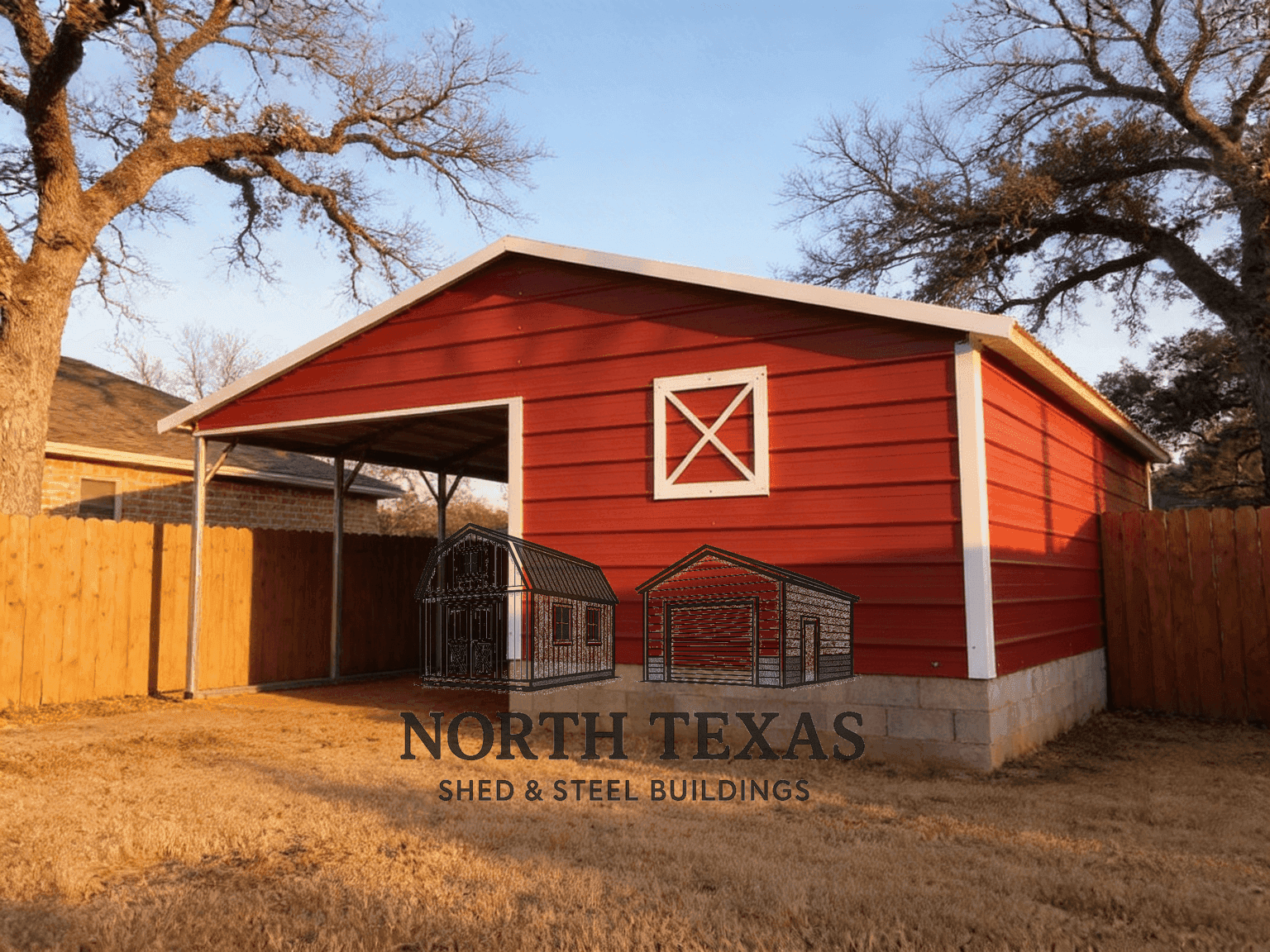 Red Barn Loafing Shed