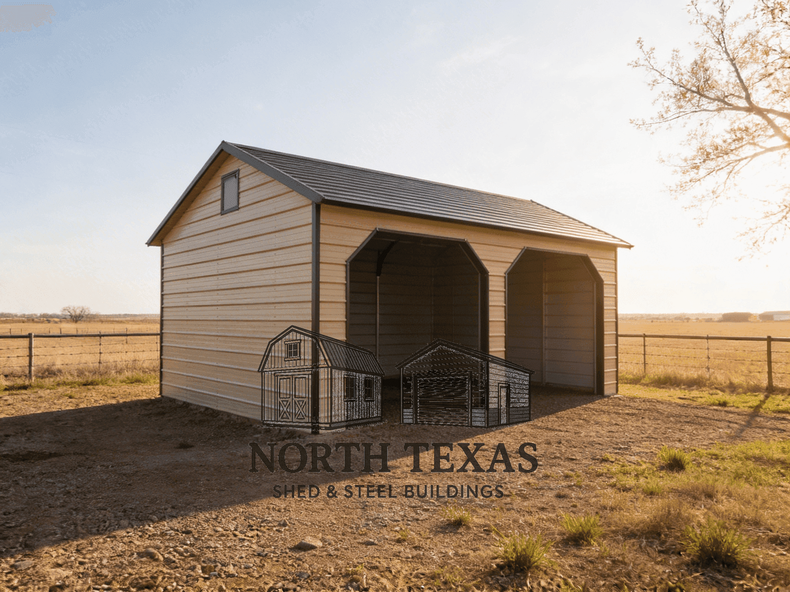 Side Entry A-Frame Loafing Shed