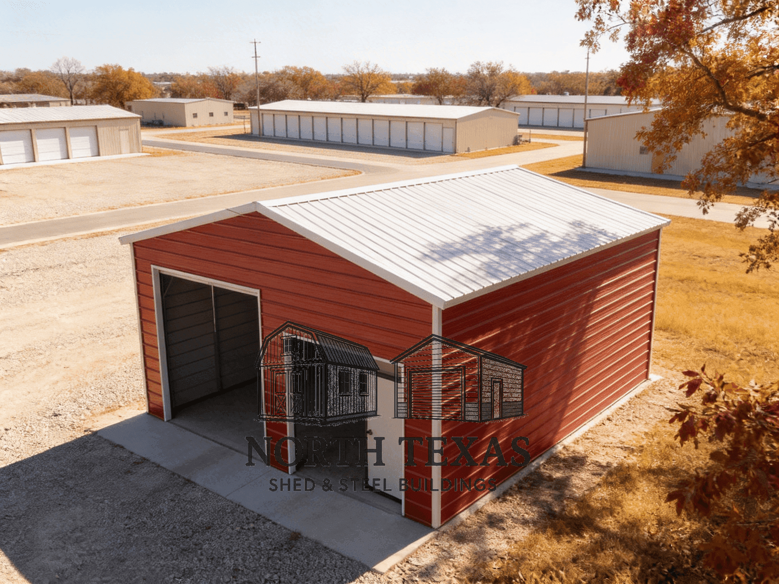 A-Frame Vertical Roof with Double Doors
