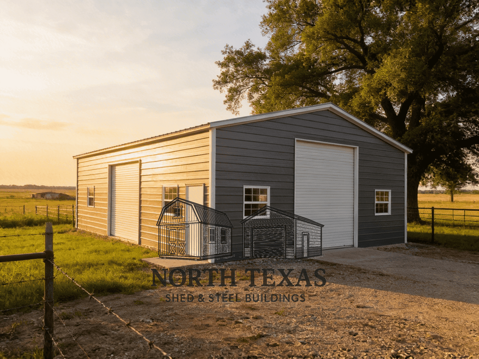 Horizontal Roof Garage
