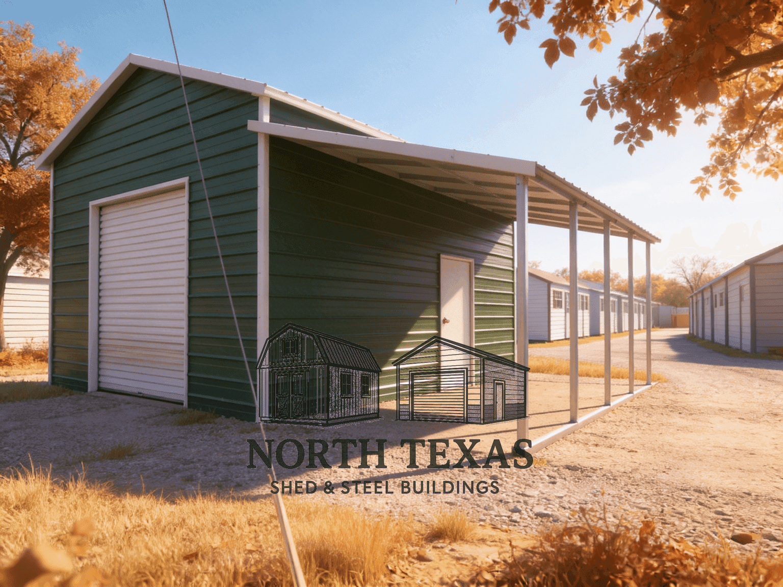 Garage with Lean-To Addition