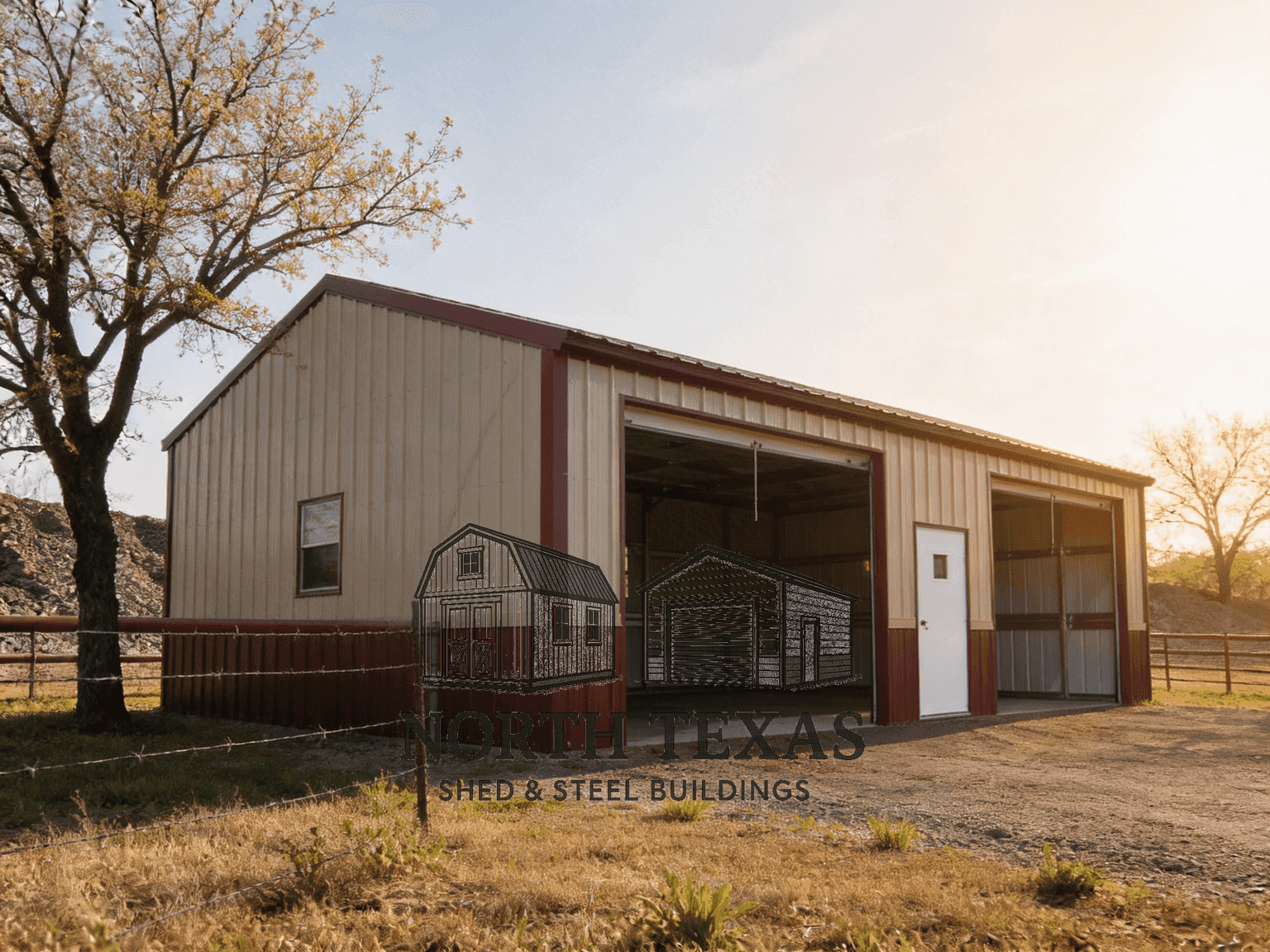 Side Entry A-Frame Garage