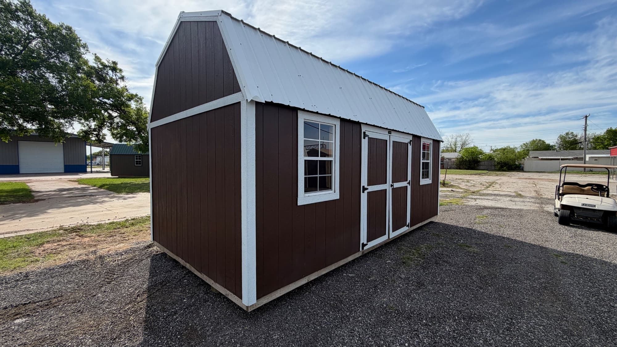 10x20 Side Lofted Barn As Is New Old Stock